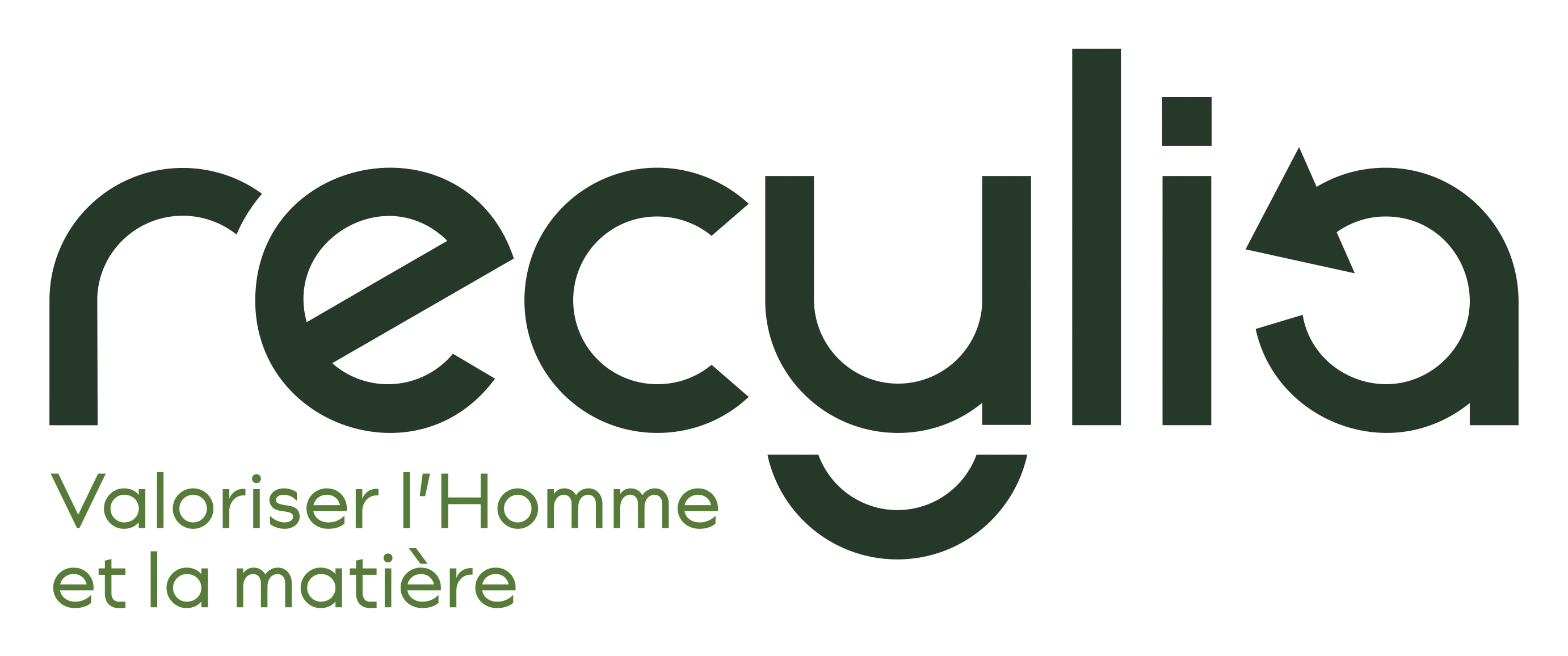 Logo recylia avec baseline 